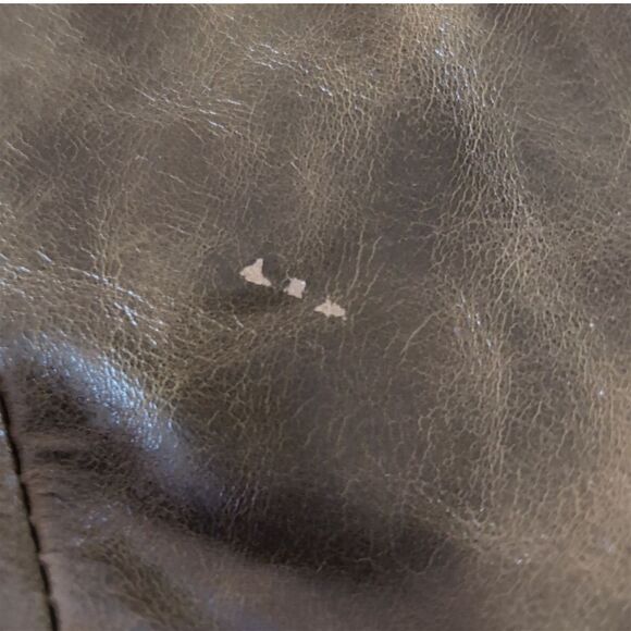 Hype Hobo Women's Olive Leather Satchel Bag with Tassel Detail - Picture 6 of 7